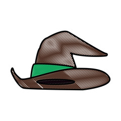 Witch hat isolated icon vector illustration graphic design