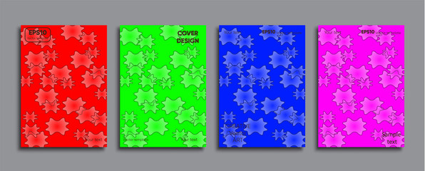 Creative colored cover. Cover design.