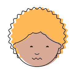 cartoon man face icon