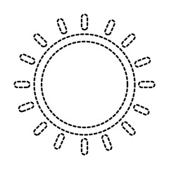 summer sun isolated icon