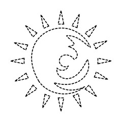 summer sun isolated icon