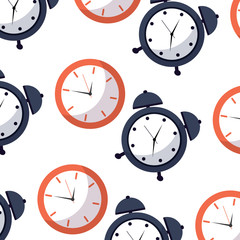 alarm clock time pattern image vector illustration design 