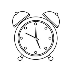 alarm clock time icon image vector illustration design 