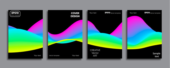 Creative colored cover. Cover design.