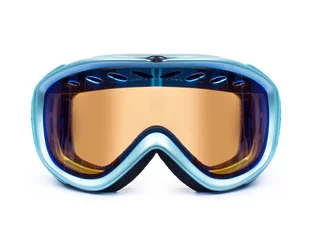 Fototapete Ski or snowboard mask closeup isolated on white background © Krafla