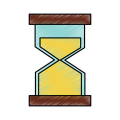 hourglass or sandglass icon image vector illustration design 