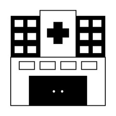 Obraz premium hospital building icon