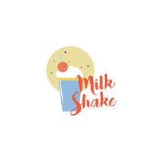 Milkshake Logo Vector Art