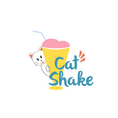 Milkshake Logo Vector Art