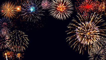 Wunderschönes Feuerwerk