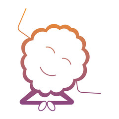 kawaii brain icon