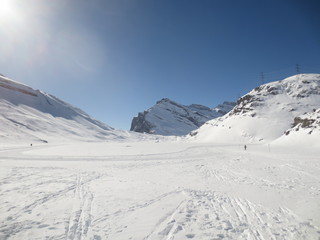 Gemmi pass en invierno,Suiza