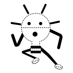 kawaii light bulb icon