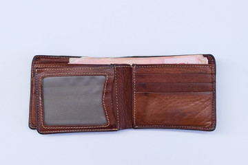 A wallet with a certain amount of money