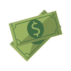 bills dollars isolated icon