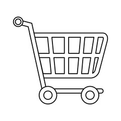 shopping cart isolated icon