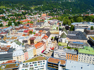 Fototapeta premium Innsbruck aerial view, Austria