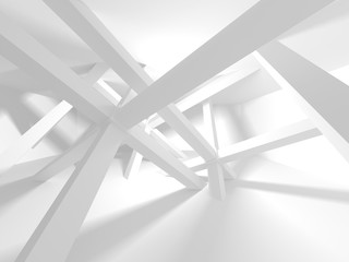 Futuristic White Architecture Design Background