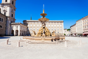 Residenzplatz square in Salzburg
