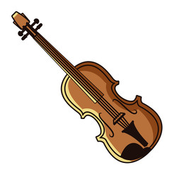 Violin music instrument icon vector illustration graphic design