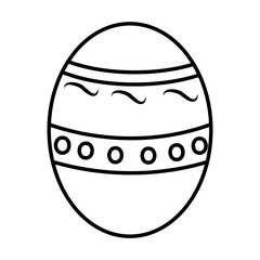 Easter egg isolated icon vector illustration graphic design