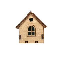 Obraz na płótnie Canvas Small toy house home isolated on white background.