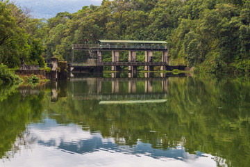 Phewa Dam, hydroelectric power station on the Phewa Lake.