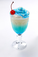 milk cocktail with syrup
