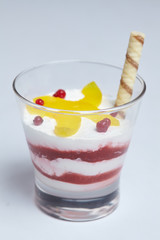 dessert with fruits