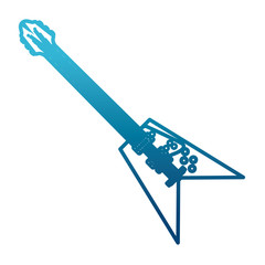 Electric guitar music instrument icon vector illustration graphic design