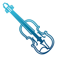 Obraz premium Violin music instrument icon vector illustration graphic design