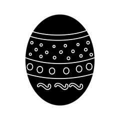 Easter egg isolated icon vector illustration graphic design