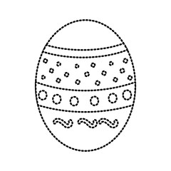 Easter egg isolated icon vector illustration graphic design