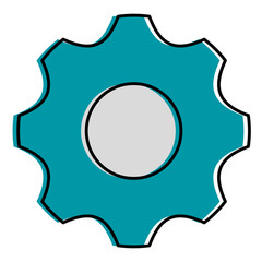 gear machine isolated icon