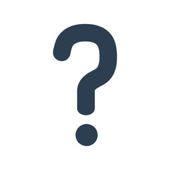 Question Icon on white background.