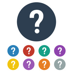 Question Icon on white background.
