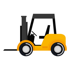 forklift vehicle isolated icon