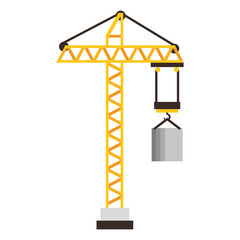 construction crane tower icon