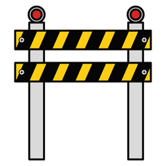 construction fence isolated icon