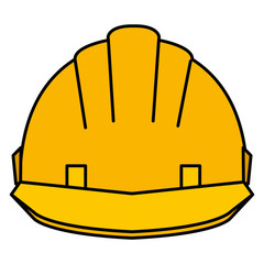 helmet construction isolated icon