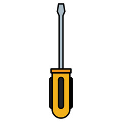 screwdriver tool isolated icon