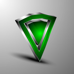 The vector 3d logo.Concept design
