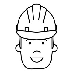 construction worker with helmet