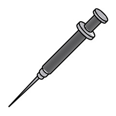 Medical syringe isolated icon vector illustration graphic design
