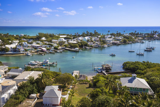 Habour, Hope Town, Elbow Cay, Abaco Islands, Bahamas