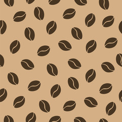 Seamless pattern of coffee. Vector illustration.