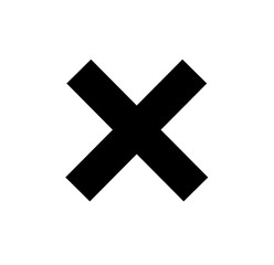 Wrong mark . line icon