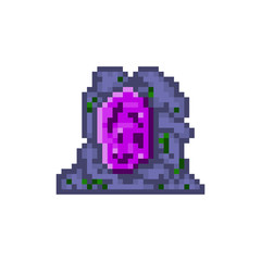 Pixel dark portal for games and web sites