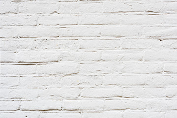 Background of old vintage white brick wall