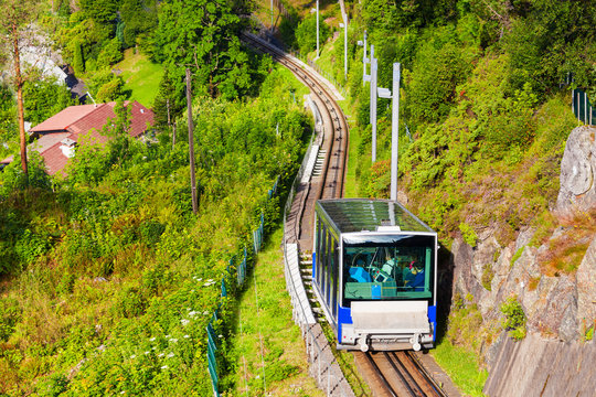 Floibanen funicular in Bergen